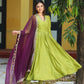 Chhaya Olive Anarkali Suit Set PC757