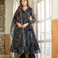 Black bandhani angrakha suit PC13