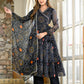 Black bandhani angrakha suit PC13