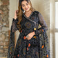 Black bandhani angrakha suit PC13