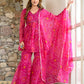 Pink bandhni sharara set PC9