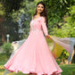 Coral Anarkali Suit Set PC758