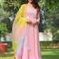 Coral Anarkali Suit Set PC758