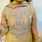 Salsa Tissue Mirror Work Suit Set with Matching Potli Bag