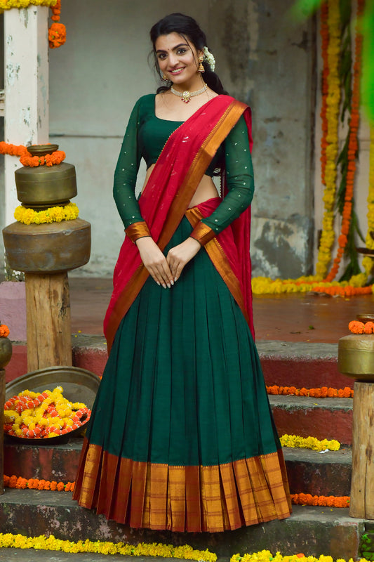 Dhruvika Handloom Lehenga Set a Set PC896N