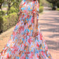 Flower fizz printed Long Gown PC868N