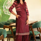 Garnet Handloom Kurta Jacket Set PC980N