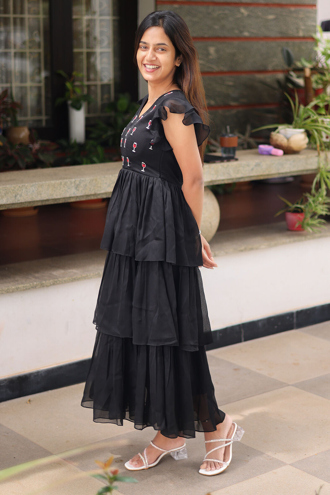 Gothic Chinnon Midi (Dress) in Black PC970N