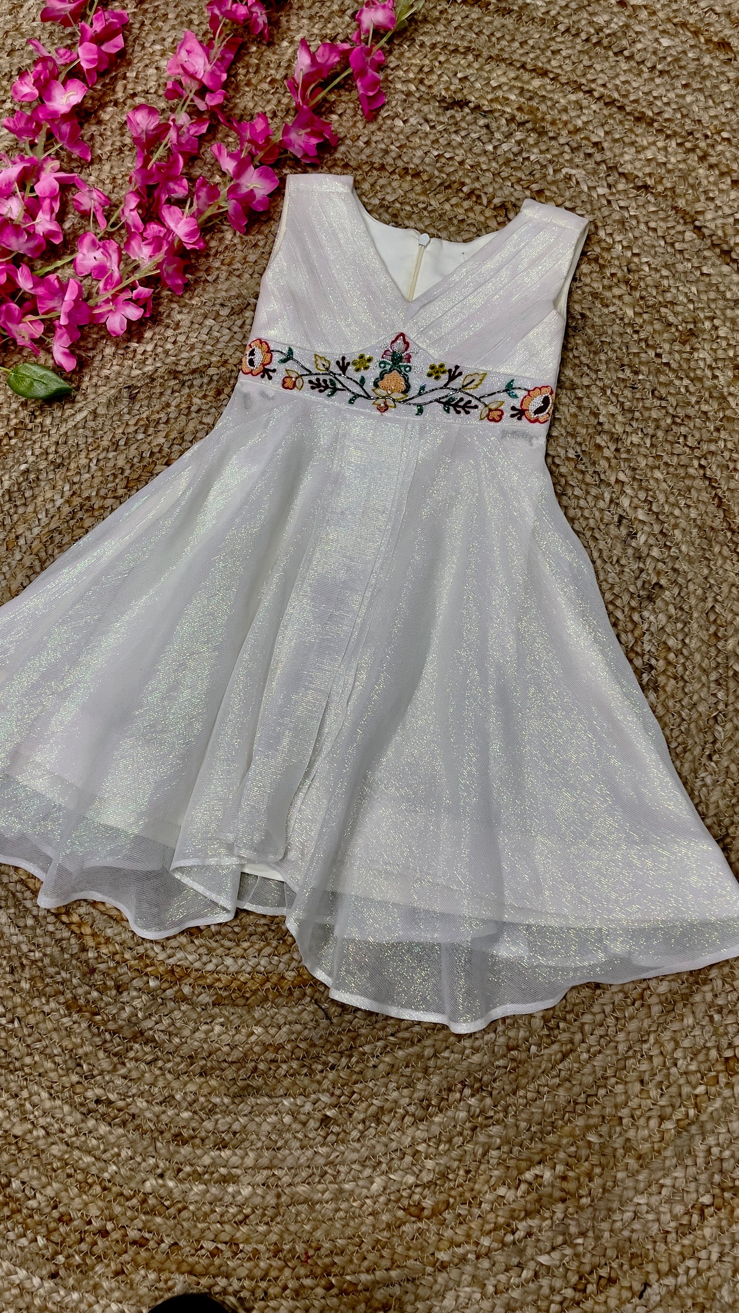 BABY SNOW RAINBOW FROCK BKID30