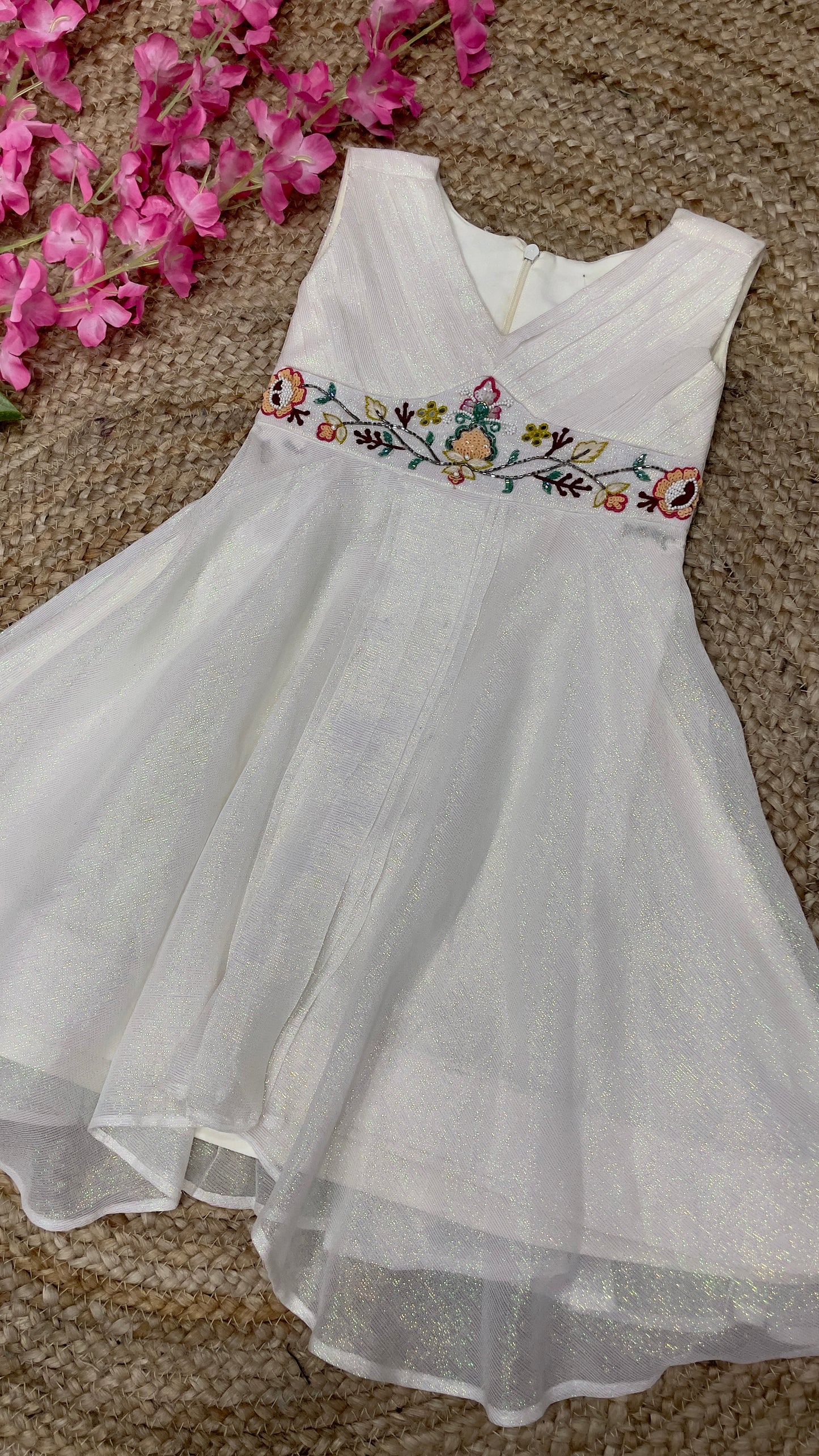 BABY SNOW RAINBOW FROCK BKID30