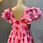 Plum Pink Organza Dress BK657N