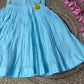 BABY AQUA SS COTTON FROCK BKID23