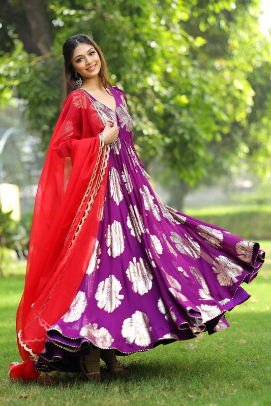 Jasmin Anarkali Long Dress PC746