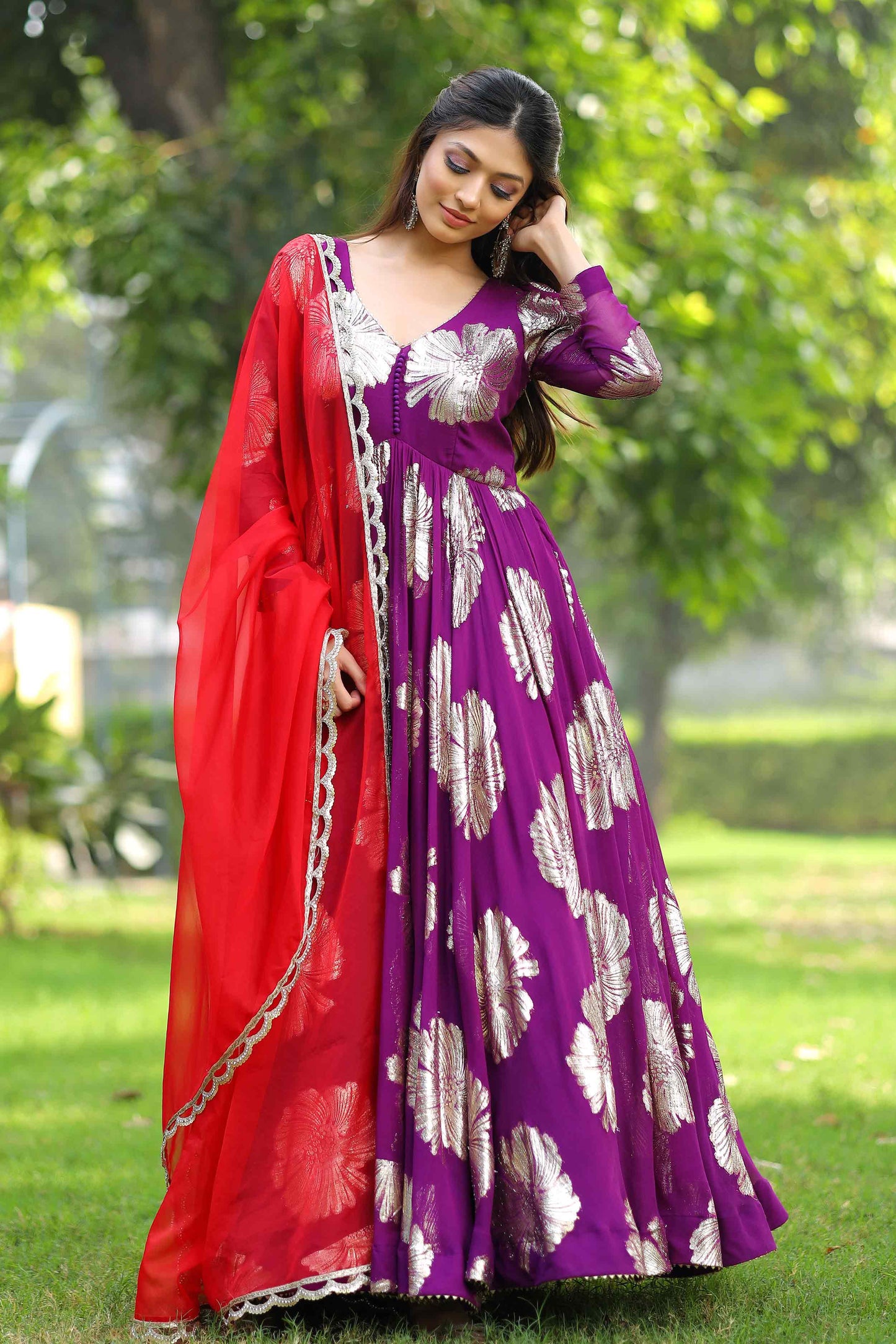 Jasmin Anarkali Long Dress PC746