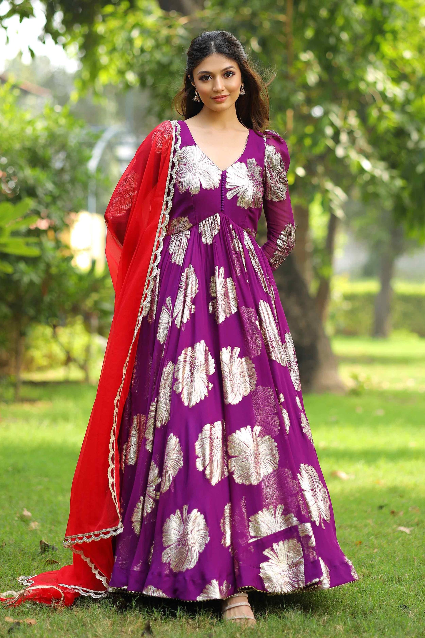 Jasmin Anarkali Long Dress PC746