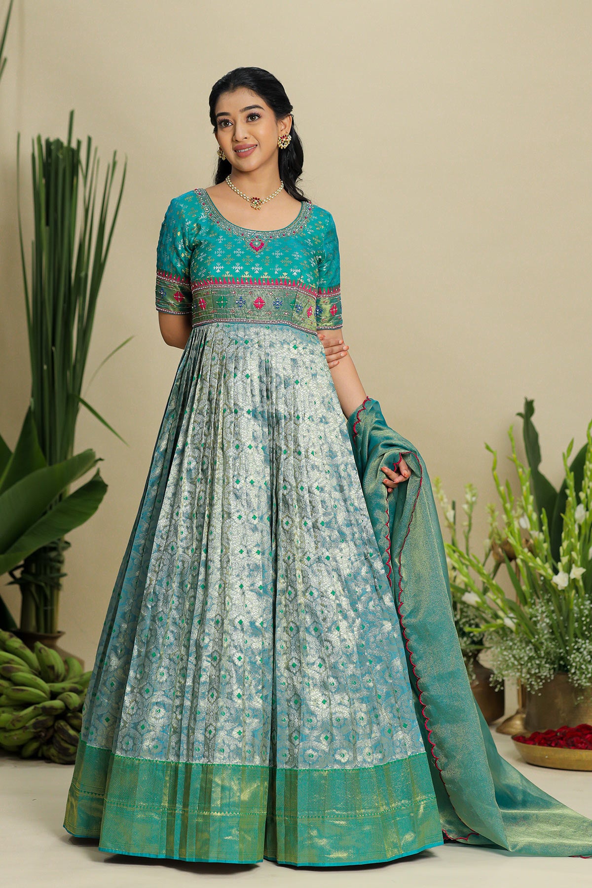 Jyoti Patola Zari Dress PC803