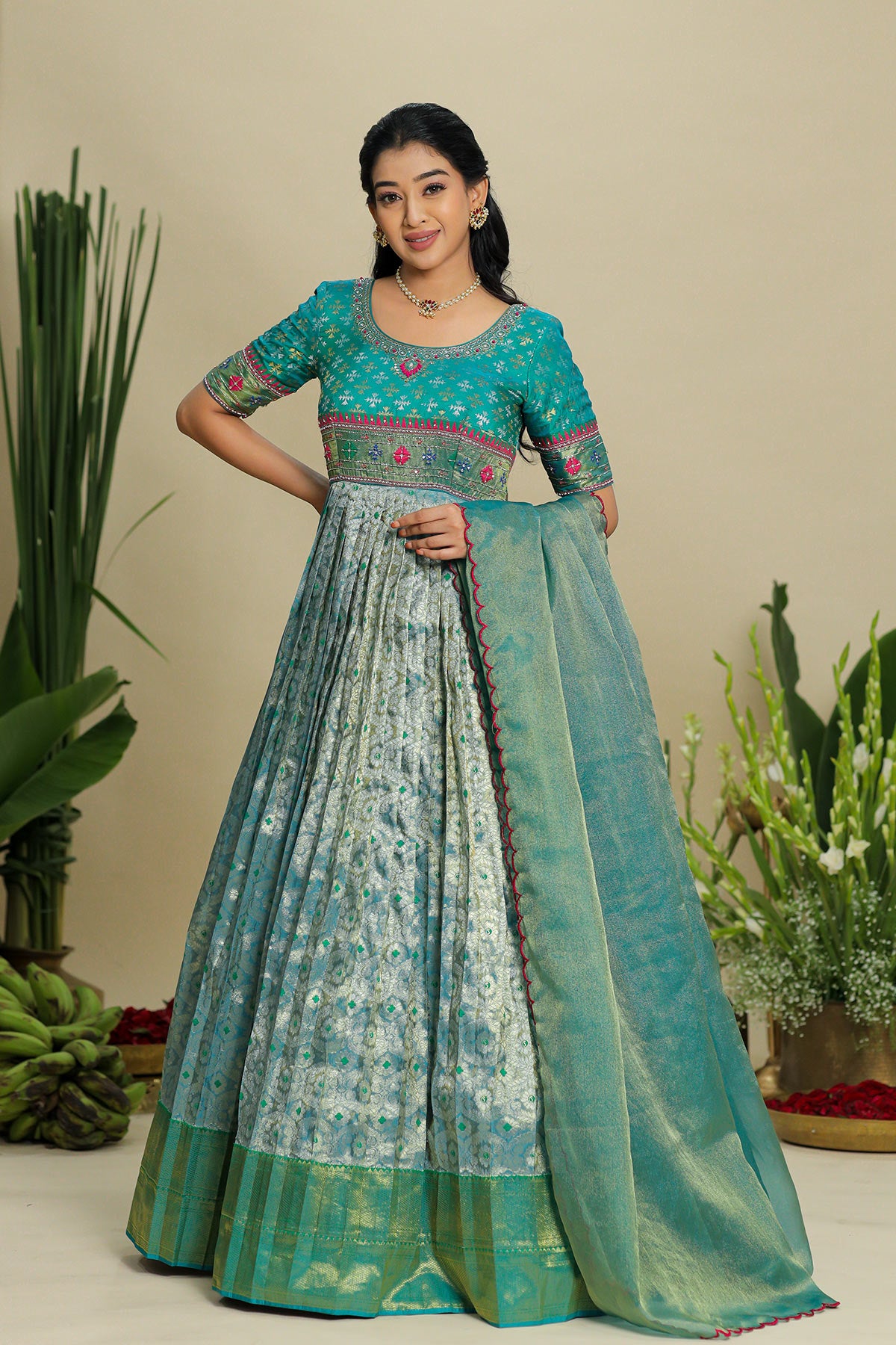 Jyoti Patola Zari Dress PC803