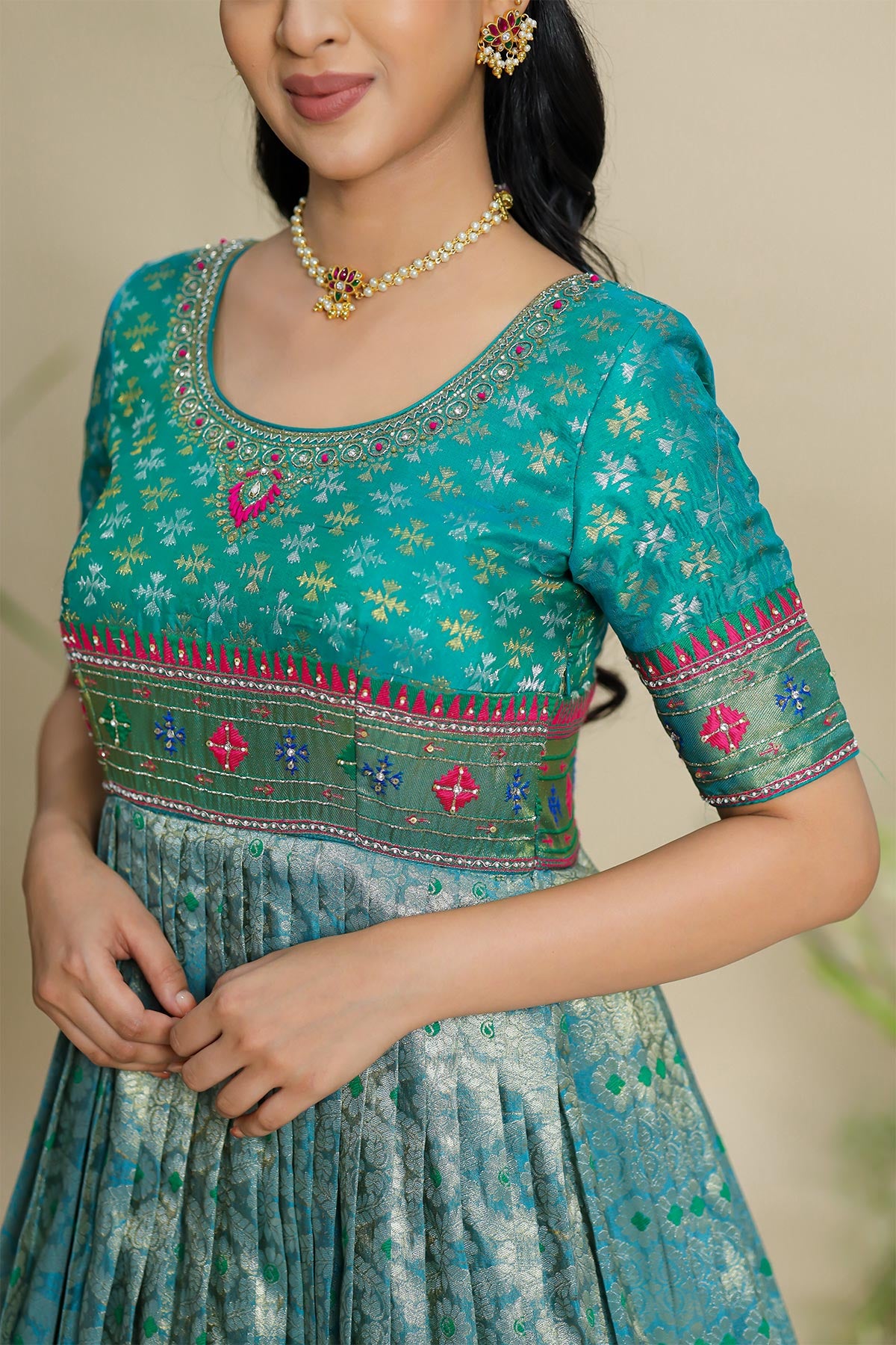 Jyoti Patola Zari Dress PC803