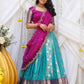 Kiara Half Saree Set In Magenta PC790