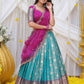 Kiara Half Saree Set In Magenta PC790