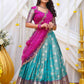 Kiara Half Saree Set In Magenta PC790