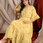 Lemony Summer Midi Dress in Vanilla Yellow PC825