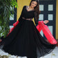 Mangolia Black Anarkali Set PC756