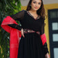 Mangolia Black Anarkali Set PC756