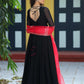 Mangolia Black Anarkali Set PC756