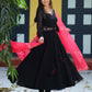 Mangolia Black Anarkali Set PC756