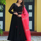 Mangolia Black Anarkali Set PC756