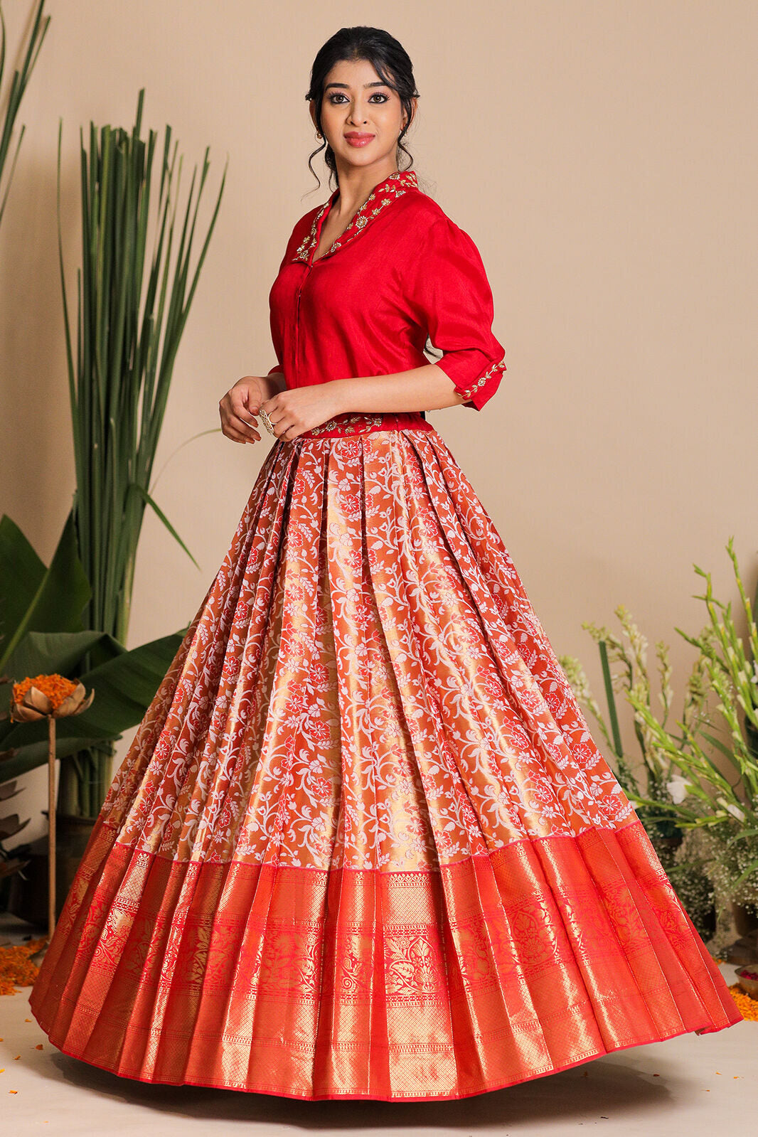 Meera IndoWestern Lehenga Set PC839N