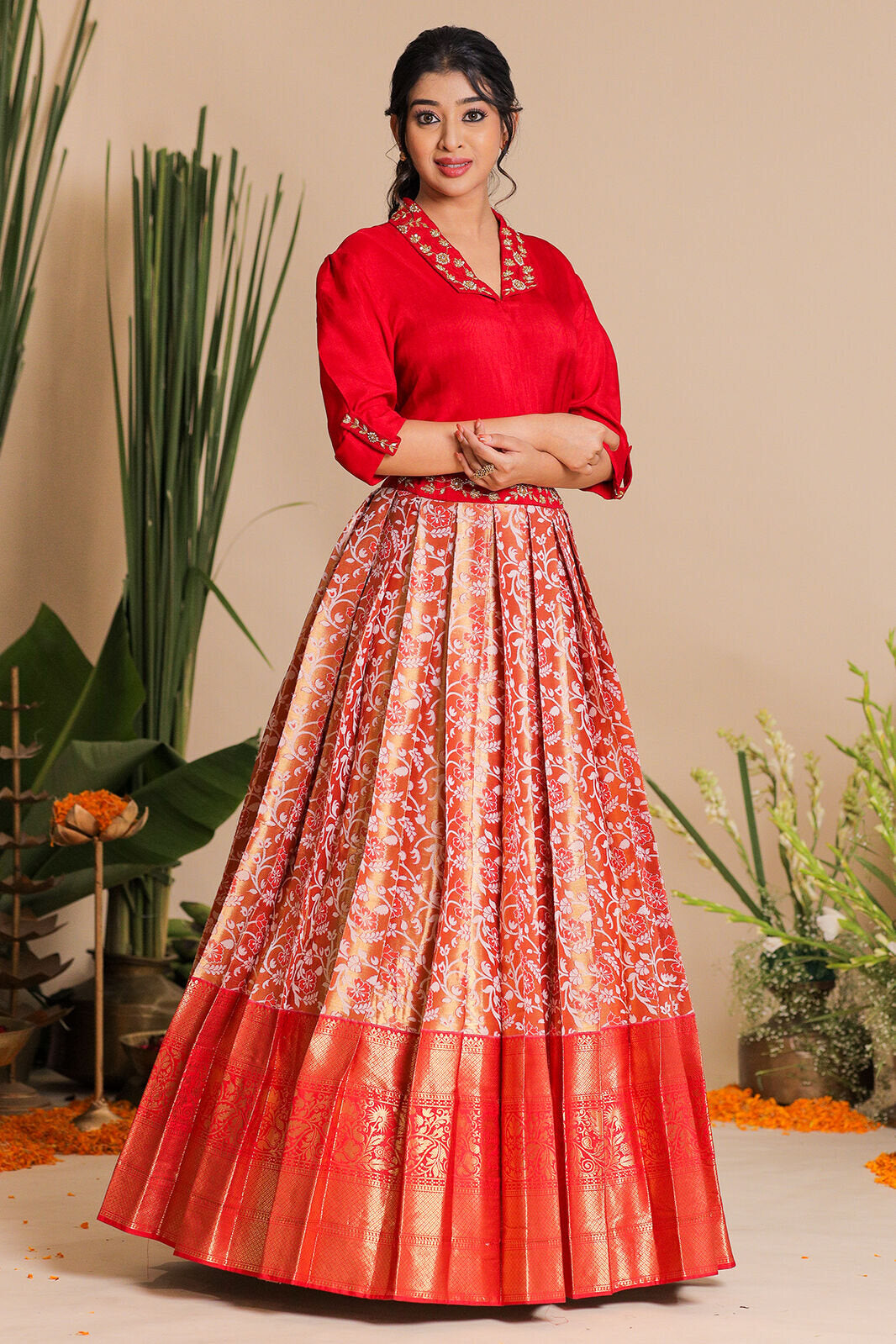 Meera IndoWestern Lehenga Set PC839N