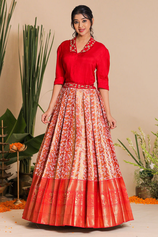 Meera IndoWestern Lehenga Set PC839N