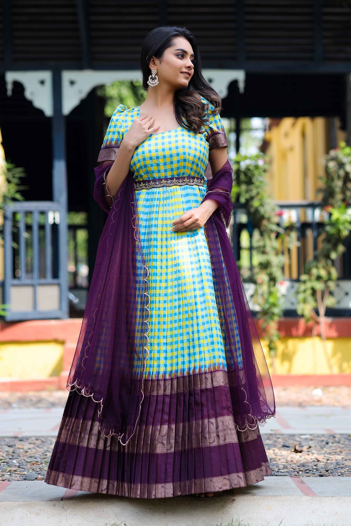 Neela Peela Banarasi Dress BK738N