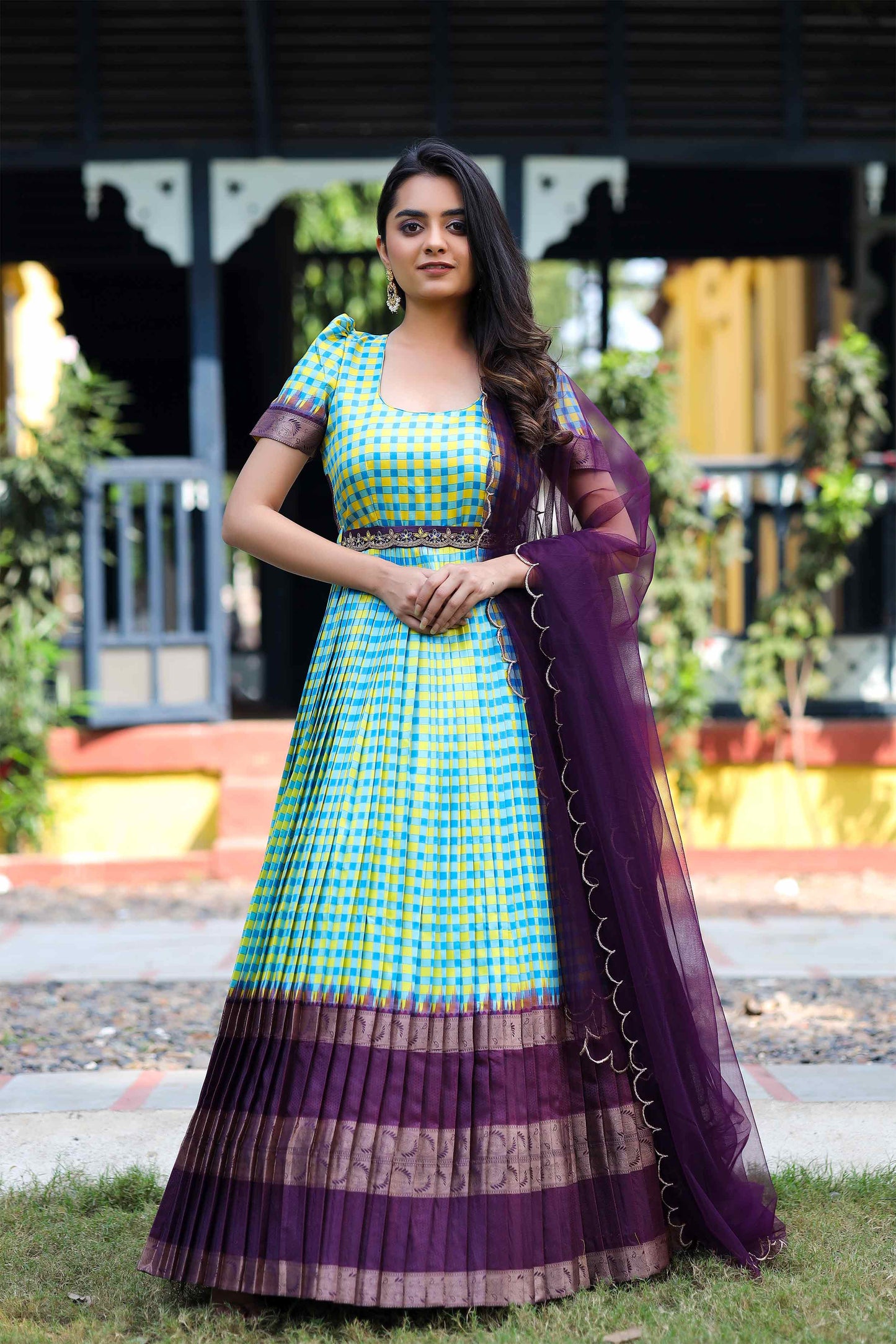 Neela Peela Banarasi Dress BK738N