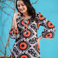 Black orange kurta set PC1001