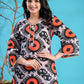 Black orange kurta set PC1001