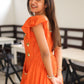 Orange Garden Midi Dress PC932N