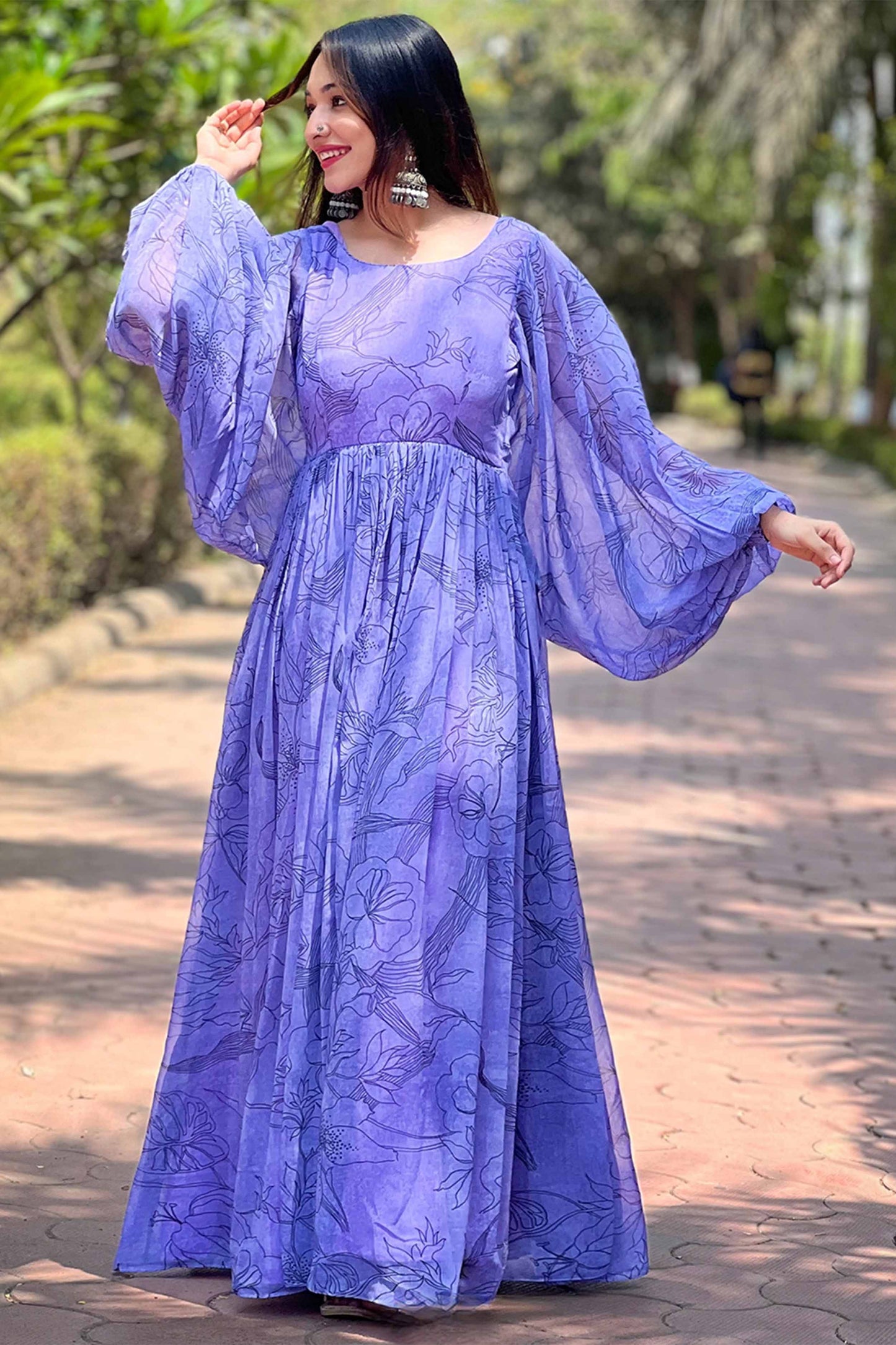 Orchid bliss Long Gown PC876N