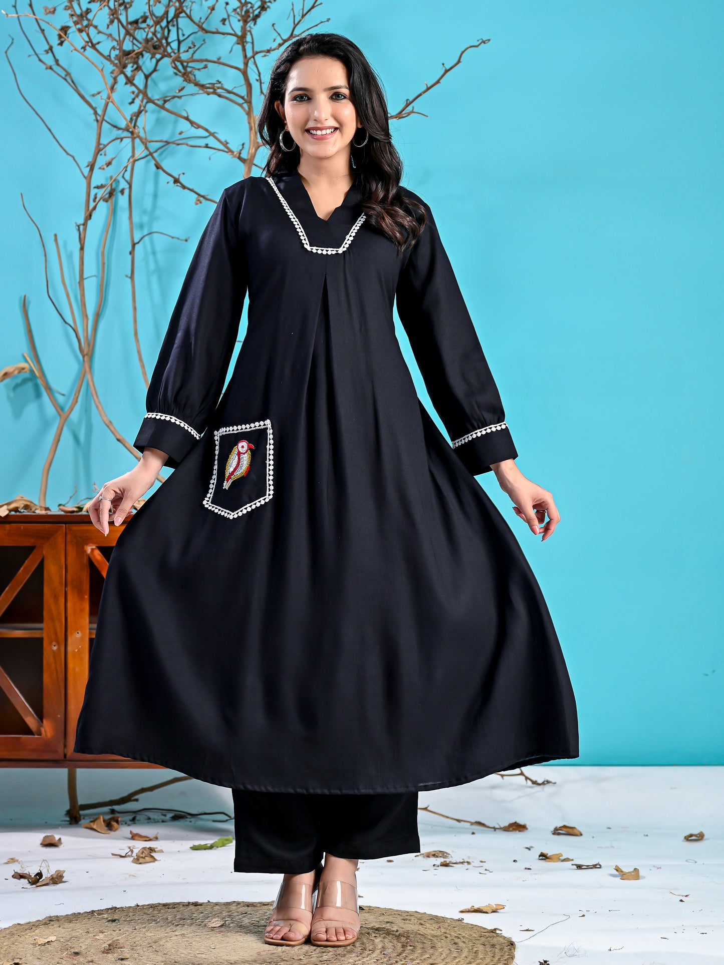 Kala Chidiya Kurta Set pc1007