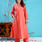 Peach Chidiya Kurta Set pc1008