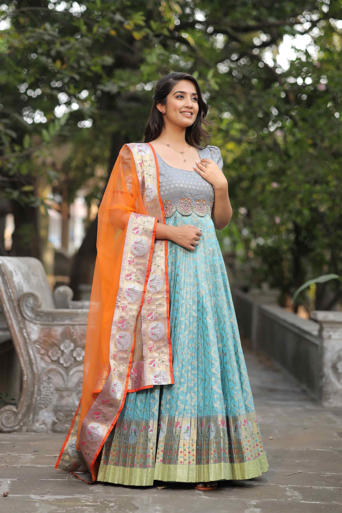 Padmaja Kotta Banarasi Dress BK712N