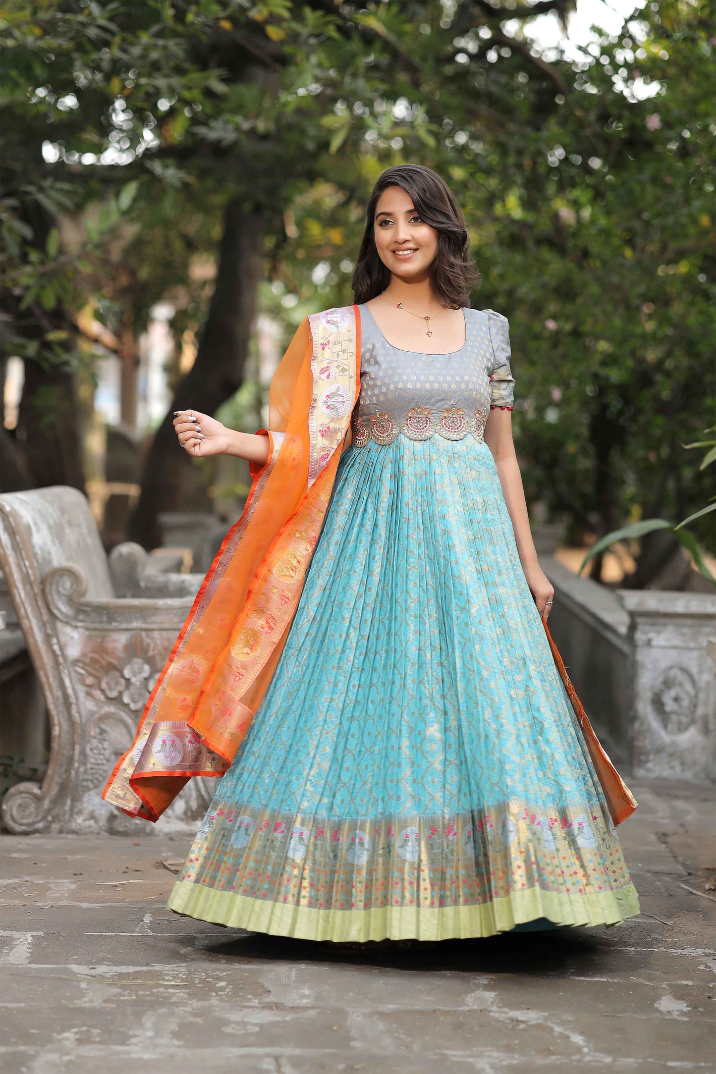 Padmaja Kotta Banarasi Dress BK712N