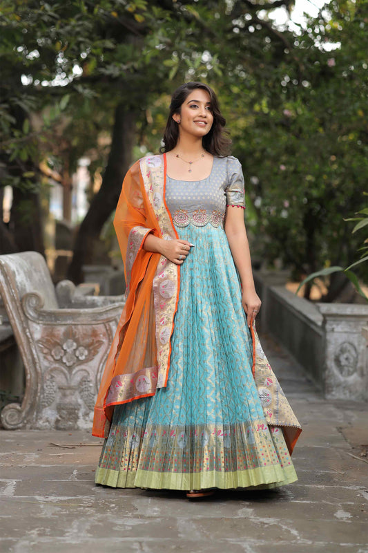 Padmaja Kotta Banarasi Dress BK712N