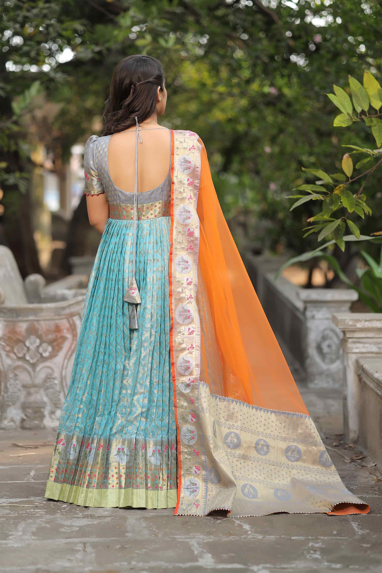 Padmaja Kotta Banarasi Dress BK712N