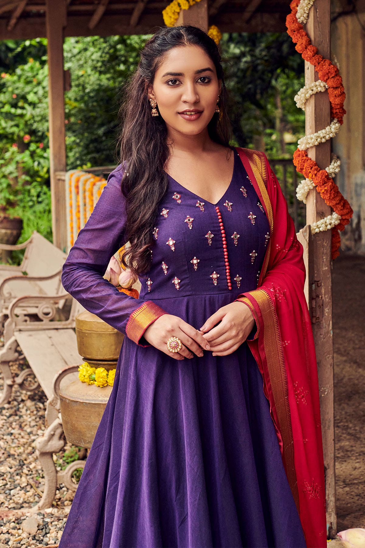 Pranusha Handloom Anarkali Dress PC859N