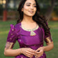 Prisha Purple Kanchi Border Pattu Anarkali Dress PC761N