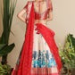 Saloni Banarasi Lehenga Set in Red PC797N