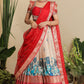 Saloni Banarasi Lehenga Set in Red PC797N